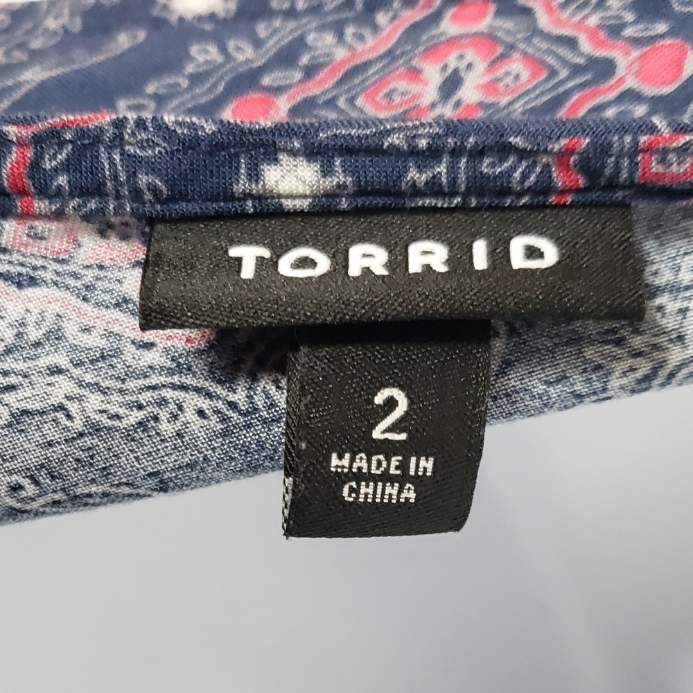🛑Sold🛑 Torrid Medallion Tie Dress Plus Sz 2X - Picture 10 of 10